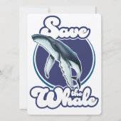 Carte Sauvez la baleine (Devant)