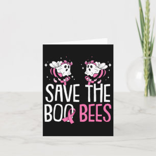 Carte Sauvez la conscience du cancer du sein Boo Bees Ha