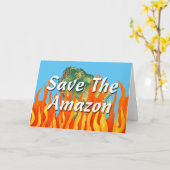 Carte Sauvez l'Amazonie (Fleur jaune)
