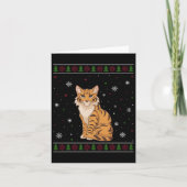 Carte Savannah Chat Chandail de Noël Hommes Femmes Enfan (Devant)