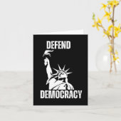 Carte Save Democracy 2025 Design (Fleur jaune)