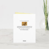 Carte Save the Bees & How to Help Blank Inside Note (Dos)