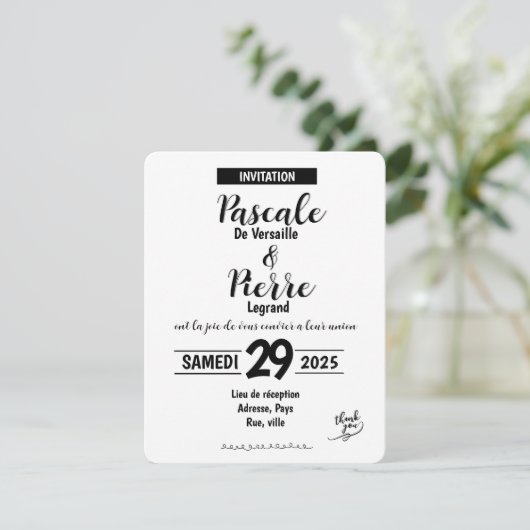 Carte - SAVE THE DATE (Debout devant)