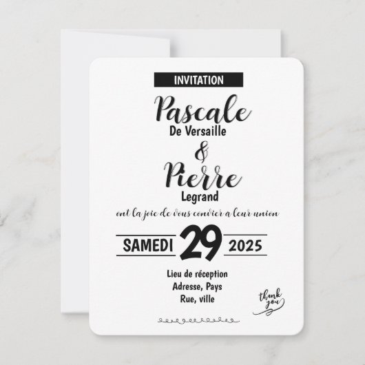 Carte - SAVE THE DATE (Devant)