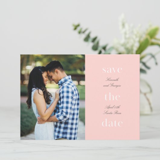 Carte Save-the-date (Debout devant)
