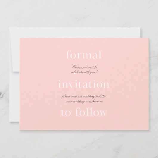 Carte Save-the-date (Dos)