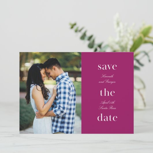 Carte Save-the-date (Debout devant)