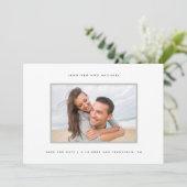 Carte SAVE THE DATE Add Your Photo (Debout devant)