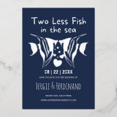 Carte Save the Date nautique « Poisson dans la mer (Recto)