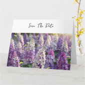 Carte "Save the date" pour mariage (Fleur jaune)