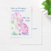 Carte 'Save the Date', Roses roses romantiques ros (Bureau)