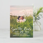 Carte save the date simple (Debout devant)