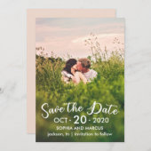 Carte save the date simple (Devant / Derrière)
