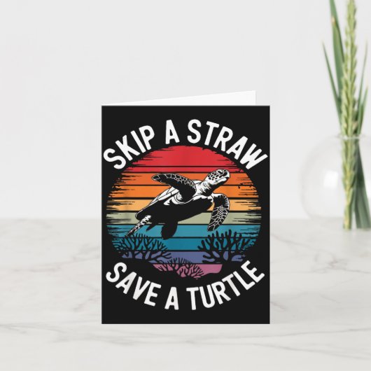 Carte Save Turtles Sea Ocean Turtle Shirt (Devant)