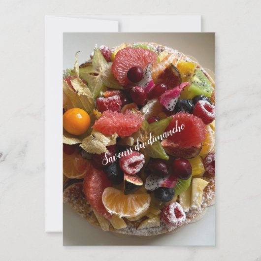 Carte Saveur du dimanche (Devant)