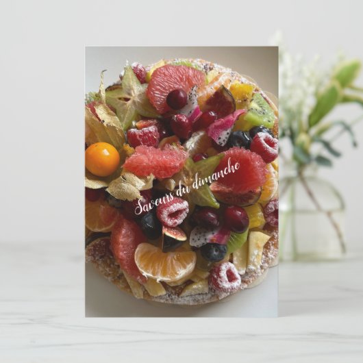 Carte Saveur du dimanche (Debout devant)