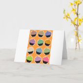 Carte Saveurs de cupcake (Fleur jaune)
