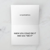 CARTE *SAVOIR QUE VOUS POUVIEZ LE FAIRE ET VOUS L'AVEZ F (Intérieur)