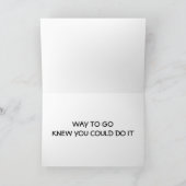 CARTE *SAVOIR QUE VOUS POUVIEZ LE FAIRE ET VOUS L'AVEZ F (Intérieur)