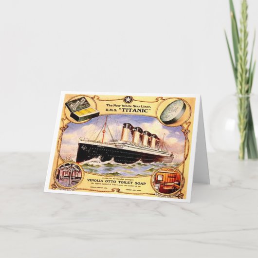 Carte Savon Titanic (Devant)