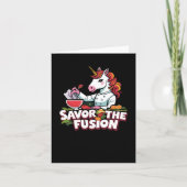 Carte Savourez Le Sticker Fusion Unicorn (Devant)