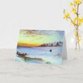 Carte Savrason - Paysage hivernal (dégel) (Fleur jaune)