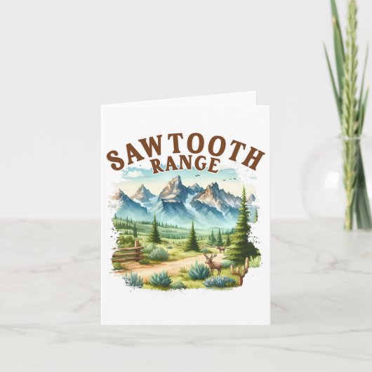 Carte Sawtooth Range Idaho Voyage Nature Mountain Explor (Devant)
