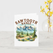 Carte Sawtooth Range Idaho Voyage Nature Mountain Explor (Fleur jaune)