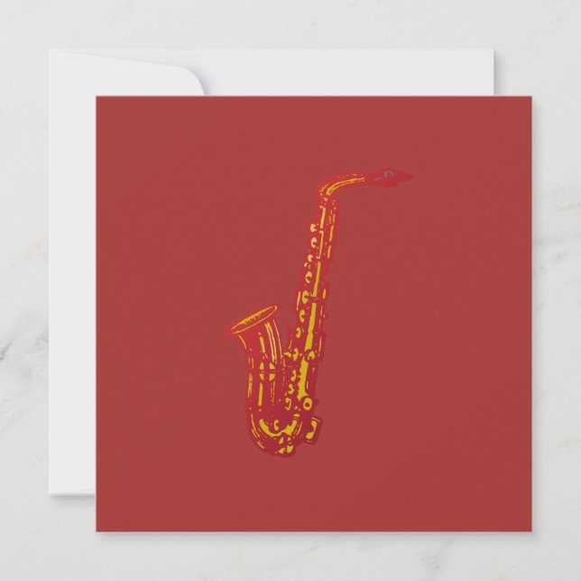 Carte Saxophone (Devant)