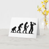 Carte Saxophone Player (Fleur jaune)