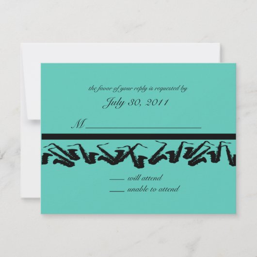 Carte Saxophone/Réponse (Devant)