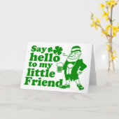 Carte Say Hello To My Little Friend (Fleur jaune)