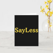 Carte Sayless Urban Meme Motivation  (Fleur jaune)