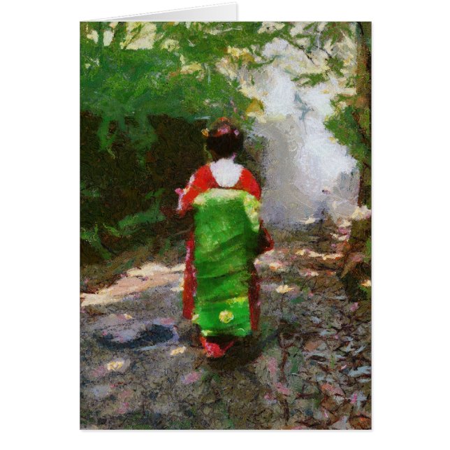 Carte Sayonara maiko-san (Devant)