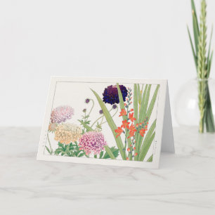 Carte Scabiosa, Montbretia par Tanigami Konan