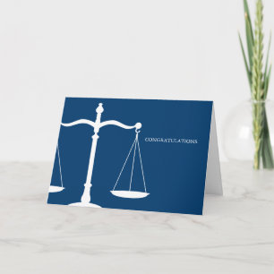 Carte Scales of Justice Custom Félicitations
