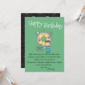 Carte Scan Machine Operators' Birthday (Devant/Arrière en situation)