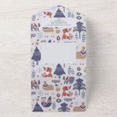 Carte scandinave de Noël personnalisée (Dehors)