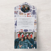 Carte scandinave de Noël personnalisée (À l'intérieur)