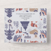 Carte scandinave de Noël personnalisée (Verso)