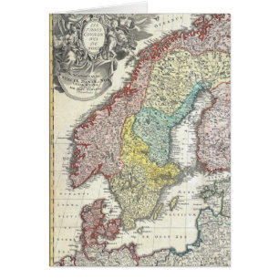 Carte scandinave vintage