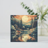 Carte Scandinavie Art Mountain Home (Debout devant)