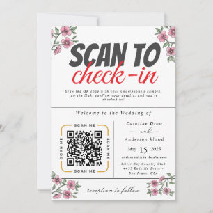 Carte Scannez pour voir notre vidéo d'invitation de mari