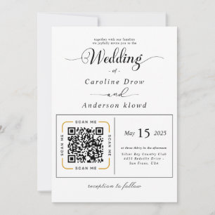 Carte Scannez pour voir notre vidéo d'invitation de mari