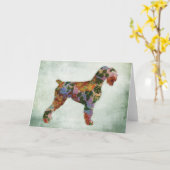 Carte Scarabée Floral On Green (Fleur jaune)