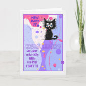 Carte Scaredy Cat Nouveau Bébé (Devant)
