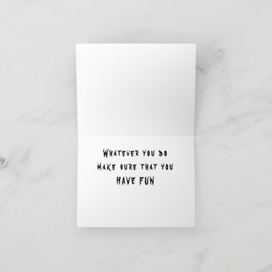 CARTE SCAREY POURTANT CUIRE ET FUNNY GHOST POUR VOUS (Intérieur)