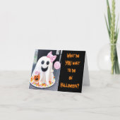 CARTE SCAREY POURTANT CUIRE ET FUNNY GHOST POUR VOUS (Devant)