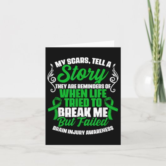 Carte Scars Raconter l'histoire Traumatisme Brain Brain (Devant)