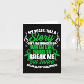 Carte Scars Raconter l'histoire Traumatisme Brain Brain (Fleur jaune)